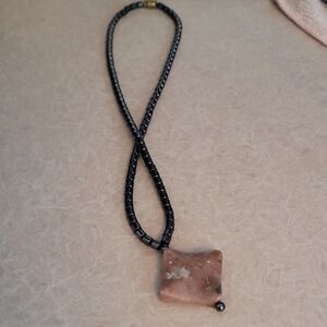 Elegant Black and Brown Necklace